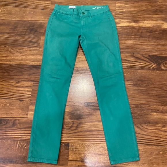 GAP Jeans Gap 969 Low Waist Green Skinny Jeans Poshmark